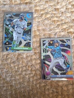 Kameron Misner & Ryan Bliss Rookie Baseball Card Duo - Teal/Blue Accents